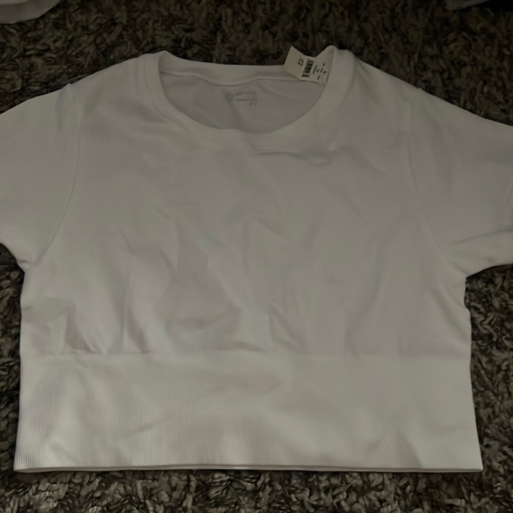 Aerie white crop top